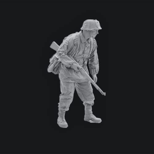 1/16 WWII Deutscher Soldat Figur Resin Figure Kit Miniatur-Harzteile // ef7j-5 (unmontiert und unbemalt)