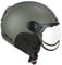CGM Unisex – Erwachsene EBI skihelm, Mattgrün, M (57-58cm)