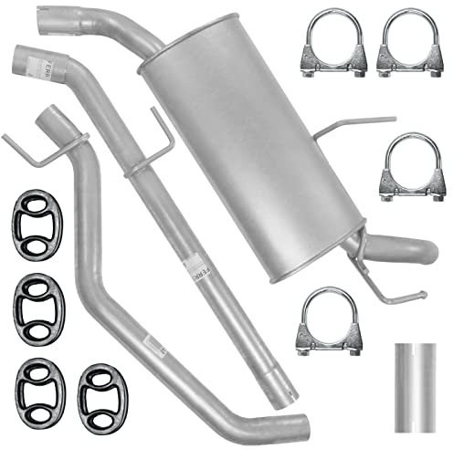Adamot Schalldämpferset Abgasrohr Endschalldämpfer Auspuff Endtopf für Opel Vectra C Kombi Caravan Signum 1.9 CDTI