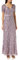 Maya Deluxe Damen Maxi Womens Ladies Embellished Sequin Dress Long Short Sleeve V Neck High Empire Waist A Cut Shiny Prom Wedding Brautjungfernkleid, Moody Lilac, 38 EU