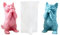 Xidmold Moule en silicone 3D pour chat debout en forme de bougie en silicone pour décoration de gâteau, chocolat, savon, plâtre, cire de soja, artisanat