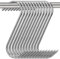 12 Pcs Meat Hooks, 5 Inch Stainless Steel Butcher Hooks (4MM Diameter), S Shaped for Hanging Bacon, Sausage, Hunting Smoking Ribs, Drying, Grilling BBQ - Kitchen, Market