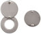 UFURMATE Copri porta visualizzatore, 2 pezzi in ottone cromato brillante per porte di sicurezza e occhi di gatto, copertura girevole per la privacy, diametro interno 16 mm