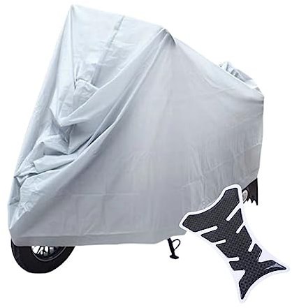 Housses de Moto+Protège Réservoir,Housse Protection pour Moto,Housse Moto Impermeable,Scooter Couverture Imperméable,Housse de Protection pour Moto,Protection au Pluie poussière UV,130 * 230CM