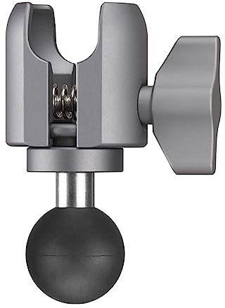 FANAUE Small Clamp Base with Ball is Made of Aluminum Alloy, Connects to All Brands of 1 Ball Adapter, Compatible with RAM Mounts B Size Double Socket Arm and Bicycle Motorcycle Phone Holder