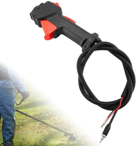 Interruptor de mango de recortador, 26mm Interruptor de acelerador cable de acelerador, Reemplazo Rápido Gatillo del Acelerador Cable Strimmer Mango Interruptor, Accesorios para cortador de cepillo