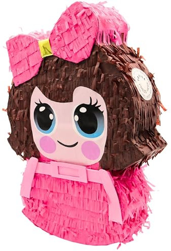Pignatta anniversaire fille grande 40 x 30 x 9 cm pot anniversaire fille pinata anniversaire enfants à remplir avec cadeaux d'anniversaire enfants gadgets