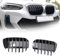 HIPATU Auto Front Kühlergrille für BMW IX3 2022, ABS Dauerhaft Sport Frontgrill Auto Front Stoßstange Kühlergrill Grill Ersetzen Auto Zubehör