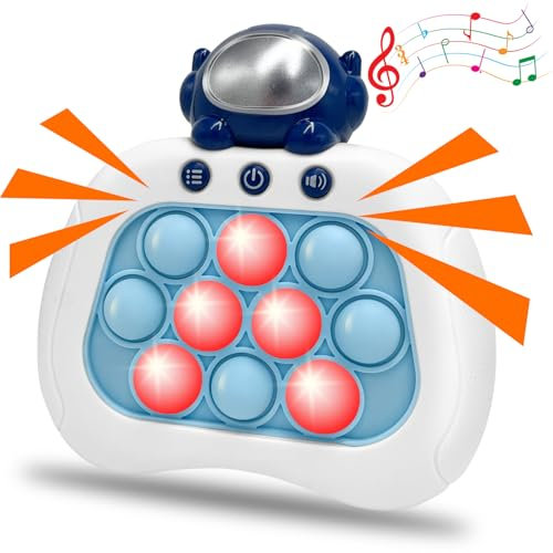 Astronaut Quick Push Bubble Game pop it,Fidget Toys Schnelle ,Anti Stress plopper Spielzeug,schnelle Puzzle-Spielmaschine, Push-Bubble-Stress-Spielzeug,Pop Memory Spiel Geschenk für Jungen, Mädchen.