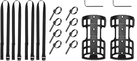 Generic Cage de Chargement de Vélo, Cage de Fourche Avant de Vélo, Porte Gourde Velo Porte-Bouteille d'eau de Support Avant de Vélo pour Vélo de Route, Porte-Bidon de Vélo, 2 Ensembles