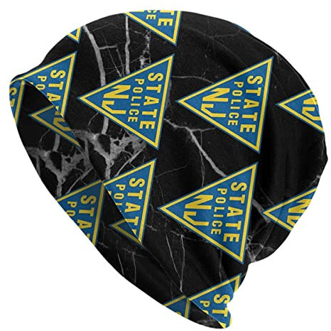 351 Unisex Beanie Mütze Polizei des Staates New Jersey Slouchy Beanie Mütze Bequeme Sportmütze Klassische Wintermütze Für Angeln Winter Skifahren