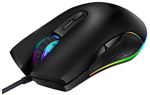 Homoyoyo Gaming Mouse Type-c USB Wired Keys Rgb Optical Gamer Computer Mouse for PC Laptop Gaming