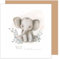 Edition Seidel Premium quadratische Glückwunschkarte zur Geburt mit Umschlag. Karte Grußkarte Babykarte Billet Hello little one Baby Kind Junge Mädchen Elefant (EQ107 SW024)