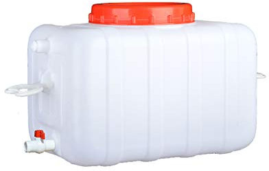 Réservoir d'eau Seau de stockage d'eau en plastique de qualité alimentaire Stockage de réservoir d'eau portable avec poignée Seau extérieur de 100 L avec robinet Conteneur de stockage d'eau de grand