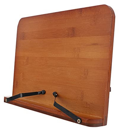 Sewroro 1pezzi Leggio Per Studenti in Bambù Di Supporto Multifunzionale Per Lettura e Lavoro Per Apprendimento e Comfort