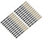 sourcing map 24pcs Straight Shank Twist Drill Bits 7.5mm Gold Titanium & Black Nitride Coated High Speed Steel (HSS) 4341 with 7.5mm Shank for Stainless Steel Alloy Metal Plastic Wood