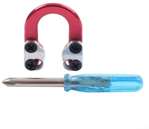 Anillo en D de metal compuesto de liberación de arco, pintura respetuosa con el medio ambiente, sostiene de forma segura las flechas en la cuerda del arco (rojo)