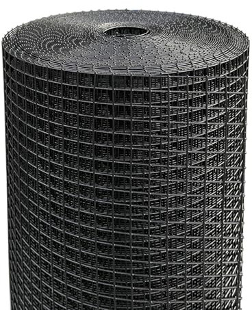 Nueve Deer Black Hardware Cloth 1/2 Inch 48 x 100 Ft 19-Gauge