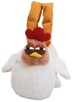 Harilla Süße Plüsch-Huhn-Handtasche, Umhängetasche, Mehrzweck-Reißverschluss, weiche kreative Tragetasche, Clutch-Geldbörse für Dating, Neujahr