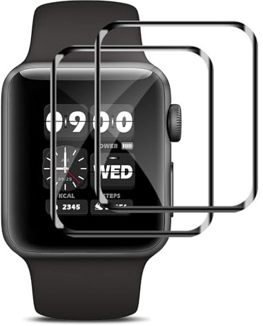 REROXE 2 Stück Schutzfolie für Panzerglas für Apple Watch Series 4/5/6/SE 44mm, Ultra Transparent Ohne Luftblasen Anti-Kratzer iWatch 44mm Displayschutzfolie, Hohe Empfindlichkeit Displayschutz