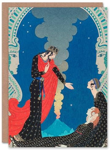 Artery8 George Barbier Art Card Empedocles and Panthea Theatre Play