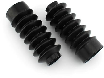 XFYESL SOFFIETTI Forcella in Gomma Adatto per Harley Davidson Sportster XL FXD 39mm Copri Forcella Anteriore per Motocicletta Ghette Gators Stivali Lunghi in Gomma per Moto