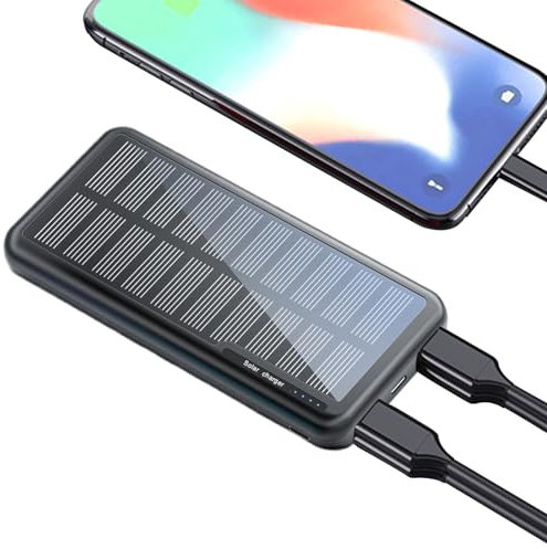 Chargeur Portable - 10000mAh pour Ordinateur Portable et Chargeur Solaire,Batterie Externe Compacte pour Festival Université Randonnée Avion Camping Plage Voiture Voyage