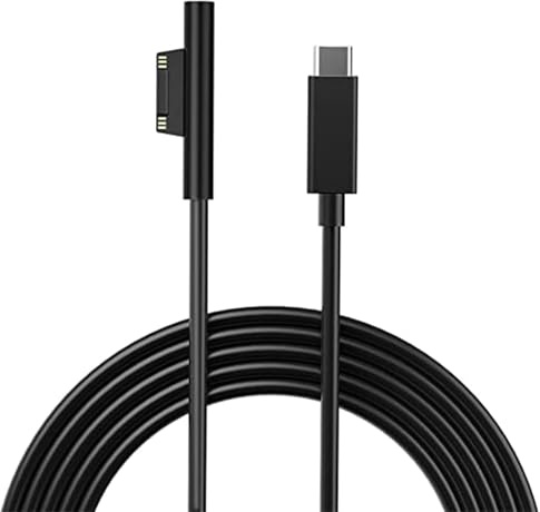 USB C to Surface Cable for Surface Laptop /2/3, Type-C to Surface Pro 3/4/5/6, Surface Go /2 36W 44W 12V15V/2.58A