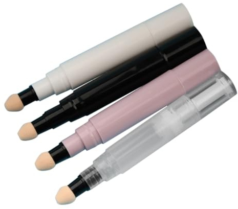 Drehbarer Rouge Spender 5ml, Pp/pc, Nachfüllbehälter | 4 Stück, Auslaufsicher und Versiegelt, für Reise und Kosmetiktasche, Handlich zum Mitnehmen