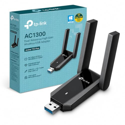 TP-Link Archer T5U Plus Adattatore WiFi USB 3.0 AC1300,2 antenna wifi