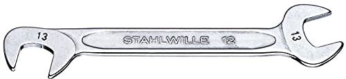 Stahlwille 40065555 12 Small Double Open Ended Spanner, Electric, Chrome Alloy Steel, Chrome Plated, 5.5 mm Size, Pack of 10