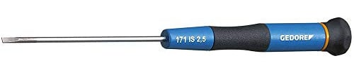 GEDORE Elektronik-Schraubendreher, Schlitz 2,5 mm, 1 Stück, 171 IS 2,5