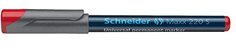 Schneider Permanent Marker OHP 220S für Folien, rot VE=