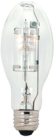 SATCO HyGrade S5854 HID Metal Halide Lamp, 50 W, Metal Halide Lamp, E26 Mogul Extended Lamp Base, ED17 Shape