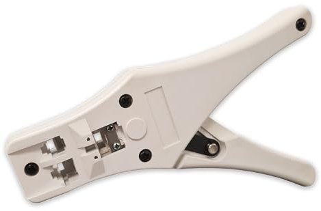 PREMIUMX modulaire Réseau Pince à sertir PX-376D pour fiches Western RJ-45 RJ-11 Téléphone Internet ADSL LAN avec câble Schneider Pince à dénuder