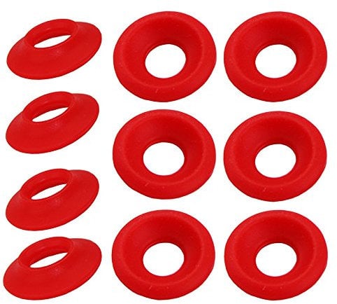 New Silicon Rubber Grolsch EZ Cap Swing Top Bottle Washer Gasket Red/White 25pcs (red)