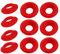 Bouchon en caoutchouc de silicone Grolsch EZ, rondelle, joint rouge/blanc 25 pcs/100