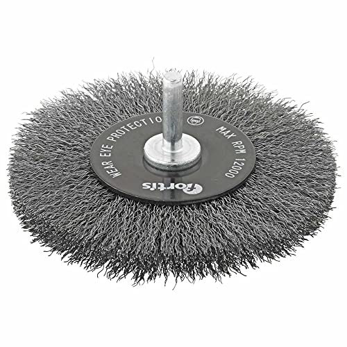 Unbekannt - Cepillo redondo de 100 mm de alambre de acero finamente rizado fortis
