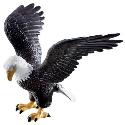 Bullyland 69351 - Spielfigur Weißkopfadler, ca. 12 cm große Tierfigur, detailgetreu, PVC-frei, ideal als kleines Geschenk für Kinder ab 3 Jahren