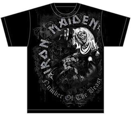 Iron Maiden Men NOTB Grey Tone Short Sleeve T-Shirt, Black, XX-Large