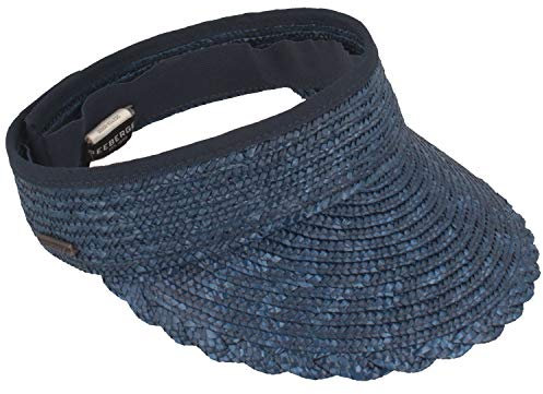 Seeberger Damen Strohschild Klettverschluss (One-Size) (Tinte-Blau, One Size)