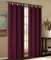 Mikrofaser Vorhang blickdichte Matte unifarbene Gardine, Bordeaux Schlaufen, 245x140 Schal. Material aus Microsatin-Gewebe., 204000