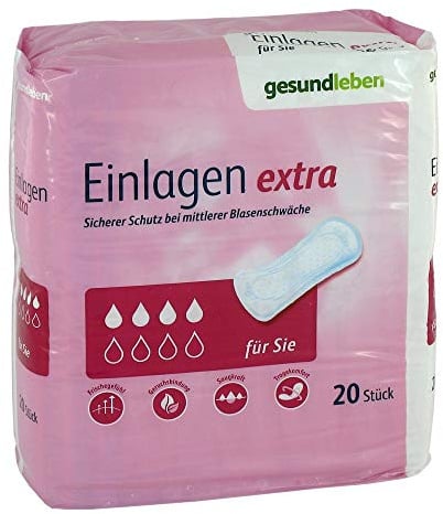 GESUND LEBEN Einlagen extra 20 St