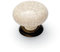 FITTINGSCO Winchester Knob & Back Plate Antique/Cream Crackle