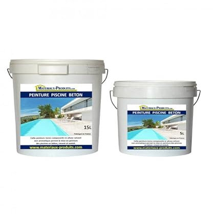 MATPRO Peinture Spéciale Piscine Béton 15 L Blanc