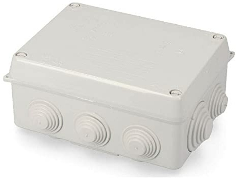 Rechteckige Schachtel, 160 x 120 x 71 mm, mit Schrauben.