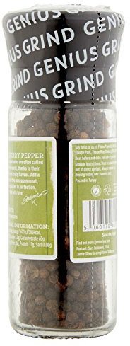 Jamie Oliver Tellicherry Black Pepper, Grind Mill, 50 g (Pack of 6)