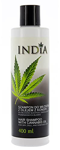 INDIA Haarshampoo mit Hanföl, Kollagen und D-Panthenol 400 ml