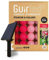 GuirLED - Außengirlande mit Lichtkugeln LED-Guinguette - Wasserdicht IP55 - Hocheffizientes Solarpanel - Automatisches EIN/AUS - 32 Kugeln 6 m- Kirschrot
