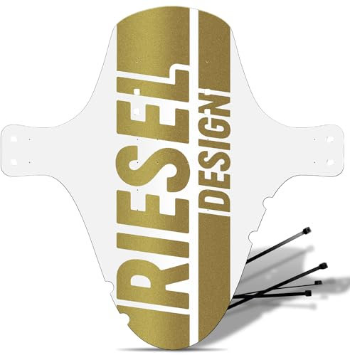 Riesel Design® 1x Mudguard - kol:OSS - XL MTB Schutzblech inkl. Kabelbinder/Stylischer MTB Schmutzfänger/Mountainbike Schutzblech als Spritzschutz für alle Radgrößen